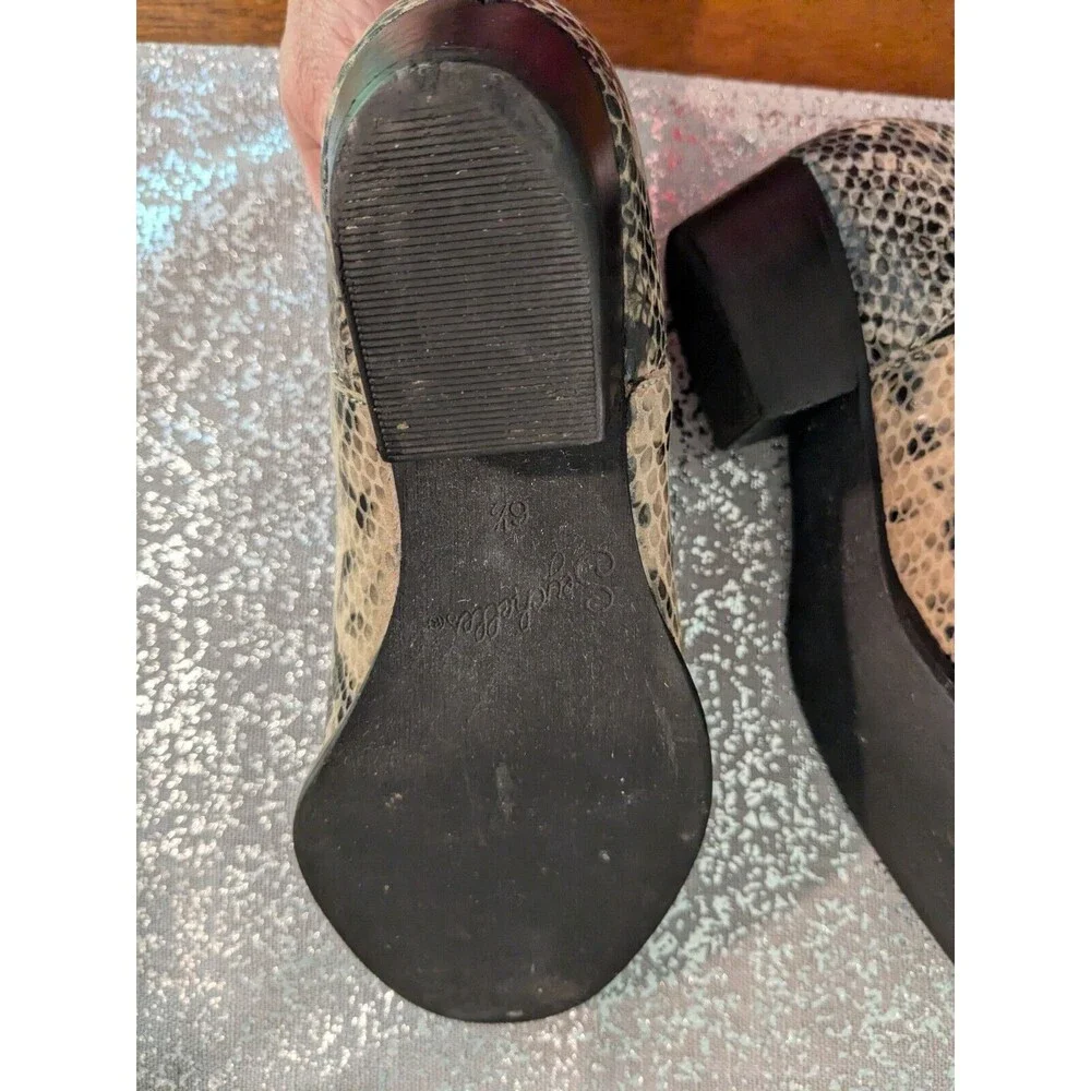 Seychelles Bootie Women 6.5 Waiting For You Chelsea Ankle Boot Leather Snakeskin